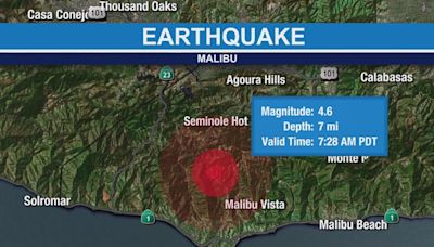 Earthquake centered in Malibu rattles Southern California, followed by aftershock