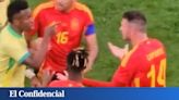 "Quizá quería bailar": la publicación viral de Laporte tras recibir un golpe de Vinicius en el España-Brasil