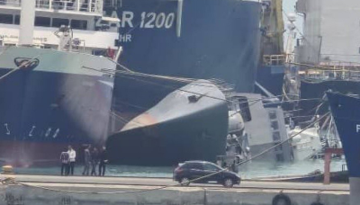 伊朗薩漢德號驅逐艦 進港維修竟意外沉船 - 自由軍武頻道