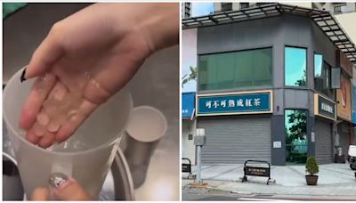 「可不可」女店員口水加料！還喊「這位客人真幸運」 超噁畫面曝光