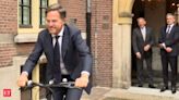 Watch Dutch PM Mark Rutt leaves PMO on bicycle after serving for 14 years, handing over power to his successor Dick Schoff