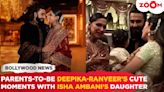 Deepika Padukone and Ranveer Singh joyfully interact with Isha Ambani's daughter