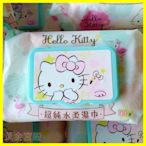 Hello Kitty 超純水柔濕巾100抽(加蓋)水針布質地柔軟溫和舒適 不添加酒精香料螢光劑約150*200mm