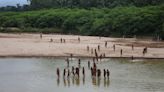Vid shows ‘uncontacted’ tribe in Peru rainforest brandish spears on riverbank