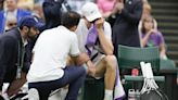 Jannik Sinner loses to Daniil Medvedev at Wimbledon after getting treatment from a trainer