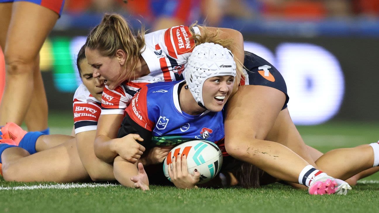 Knights hold on in dramatic NRLW season opener