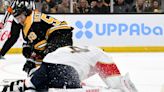 NHL playoffs begin: Bruins' Tyler Bertuzzi has great assist, steals stick in win against Panthers