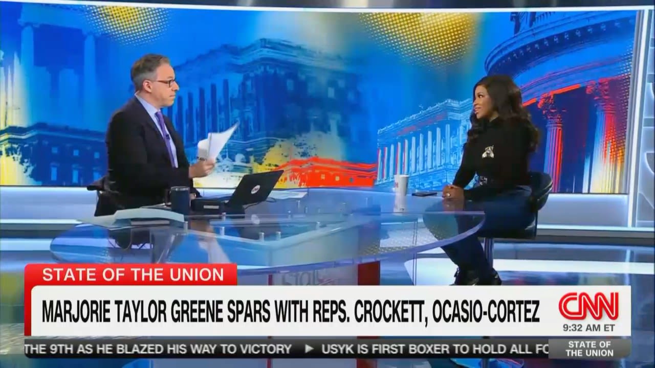 ‘You Did The Same Thing!’ Jake Tapper Calls Out Jasmine Crockett For How She Condemned MTG’s Childish Insult
