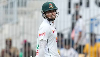 Shakib Al Hasan wraps black strap around his neck while batting against India in Chennai. Here’s why? | Mint