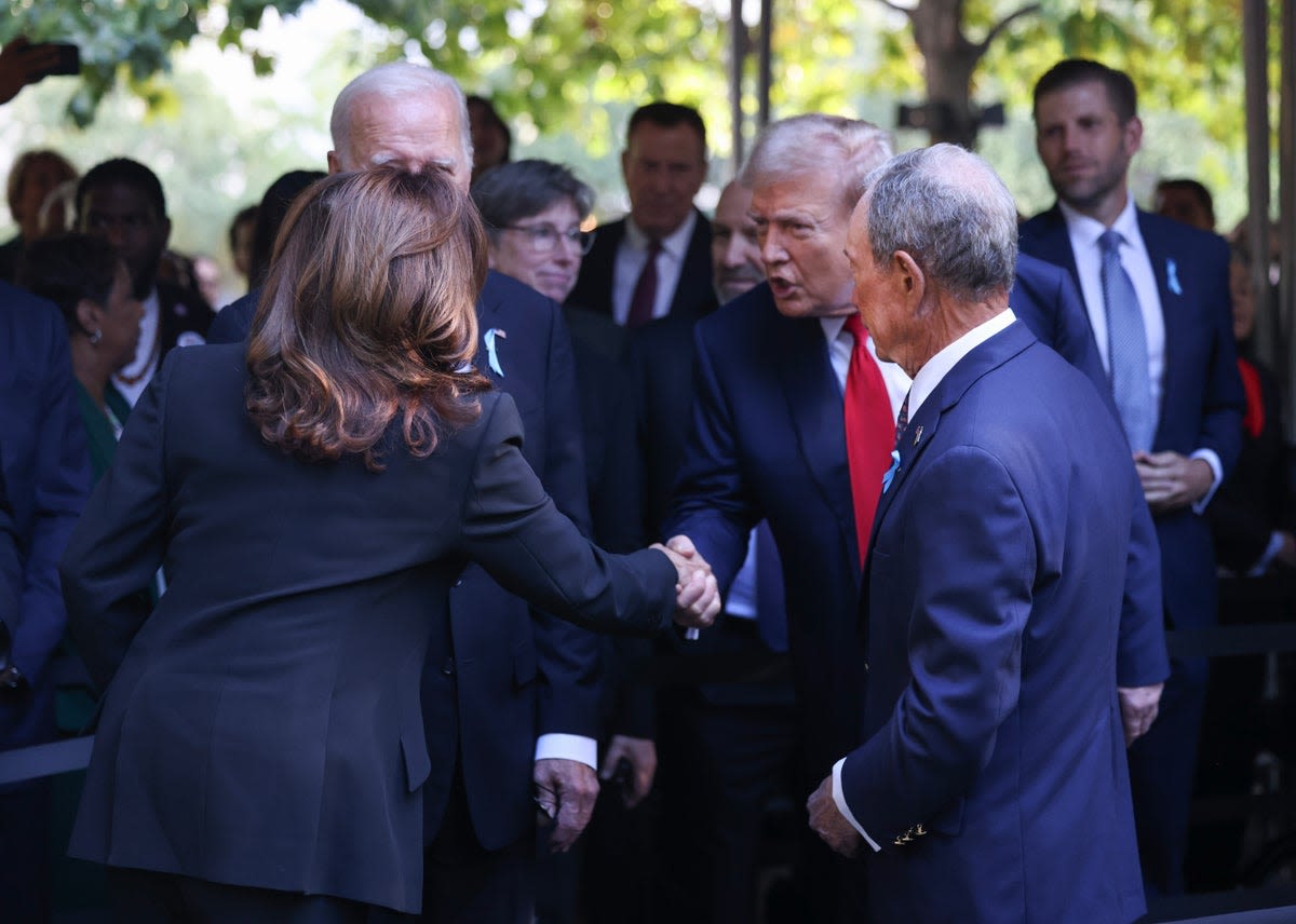 Trump and Harris shake hands at 9/11 ceremony the morning after bitter debate: 2024 Election live updates