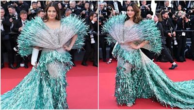 Cannes 2024: Aishwarya Rai Bachchan takes the red carpet by storm in jaw-dropping Falguni Shane Peacock ensemble. Watch