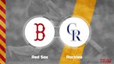 Red Sox vs. Rockies Predictions & Picks: Odds, Moneyline - July 23