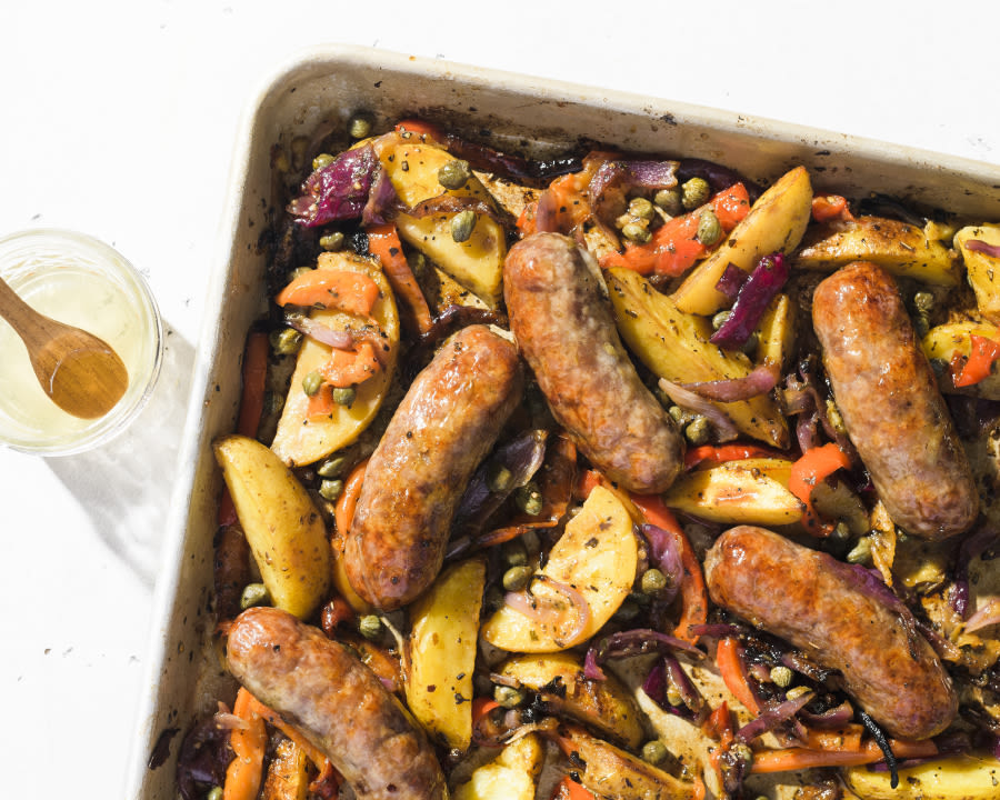 One-pan sausage supper flavorful