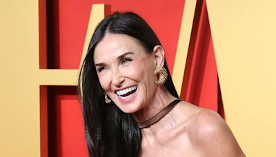 Demi Moore fans say 'she looks 20!' in tiny leopard-print bikini in Mexico