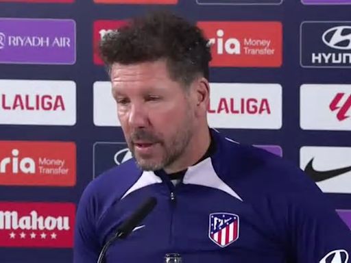 Simeone: "La afición siempre ha estado, nosotros tenemos que alimentar que eso siga vivo"