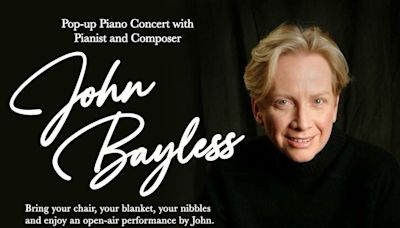 Petersburg: Virtuoso pianist, composer John Bayless performs in Art Park, rare opportunity