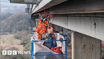 Avonmouth motorway bridge celebrates 50 years with 'unseen works'