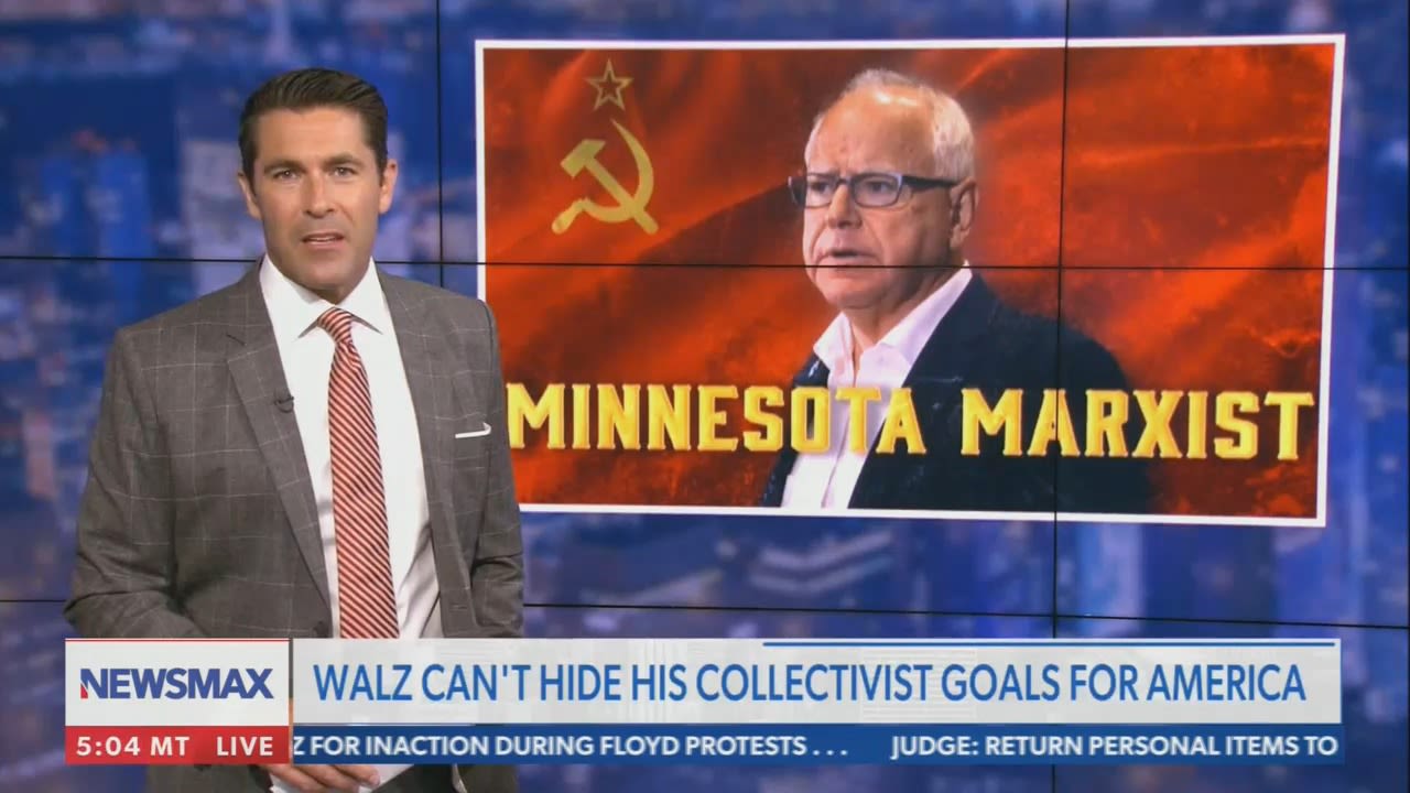 Newsmax host: "Tim Walz is the white guy with a white wife and white kids who hates white people"