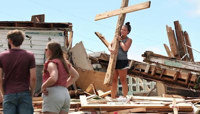 A Wisconsin church was destroyed by a tornado. The congregation came there for church anyway.