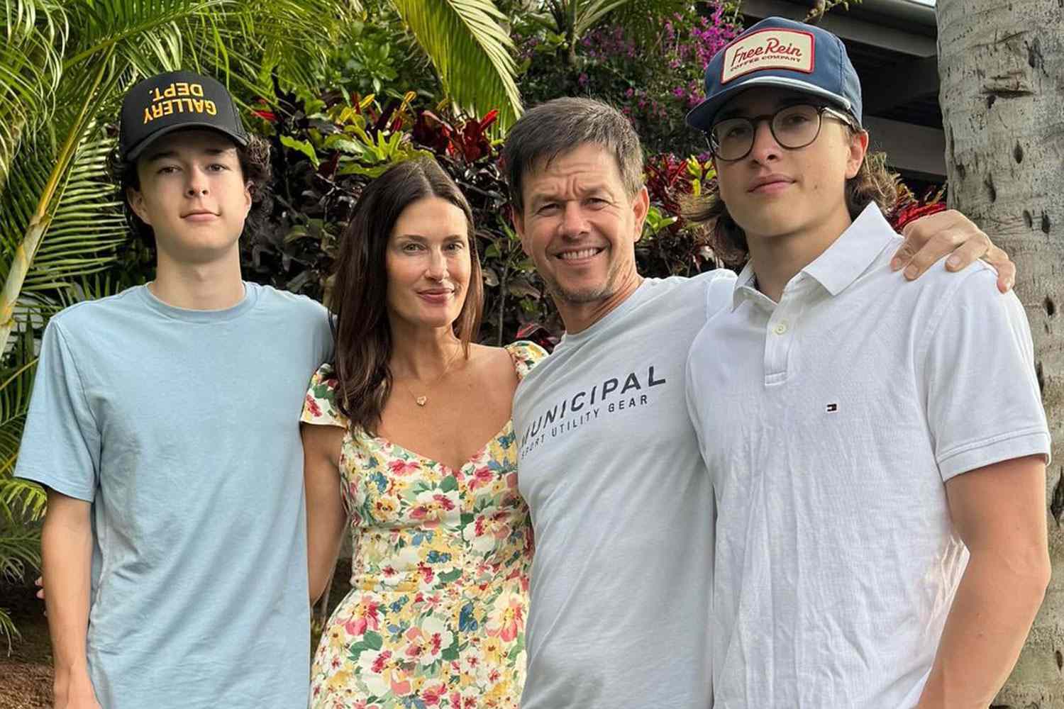 Mark Wahlberg and Rhea Durham's Sons Stand Taller Than Their Parents in New Family Vacation Photo: 'My Boys'
