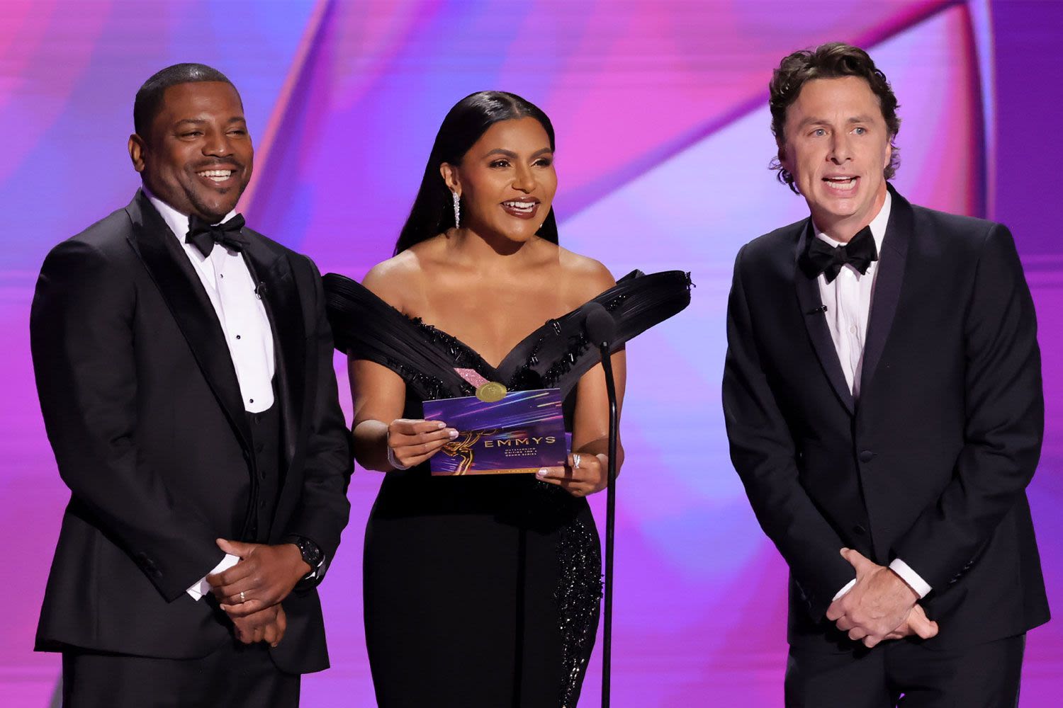 TV doctors Mindy Kaling, Zach Braff, and Mekhi Phifer unite to present at 2024 Emmys