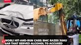 BMW hit-and-run case: BMC demolishes illegal portion of Bar that served alcohol to accused