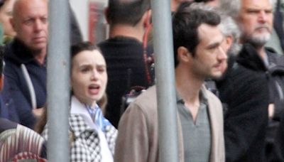 Lily Collins & Eugenio Franceschini Continue Filming Scenes for ‘Emily in Paris’ Season 4 in Rome