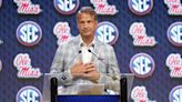 Mississippi coach Lane Kiffin had to hold it together at SEC Media Day as he spoke about late father