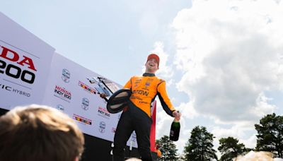 O'Ward seizes lead on Palou's pit stop woes, wins Indy 200 at Mid-Ohio in debut of hybrid engine