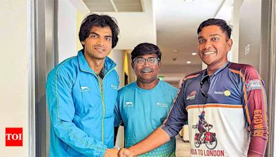 Olympics: After 22,000km on a bicycle, Asraf in Paris to root for Neeraj Chopra | Paris Olympics 2024 News - Times of India