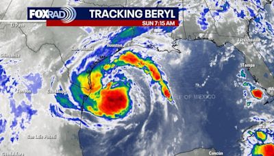 Tropical Storm Beryl tracker update: Path; Houston, Texas impacts; watches, warnings