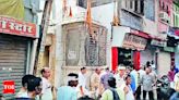 Baran city tense as temple dome displaced in Muharram procession | Jaipur News - Times of India