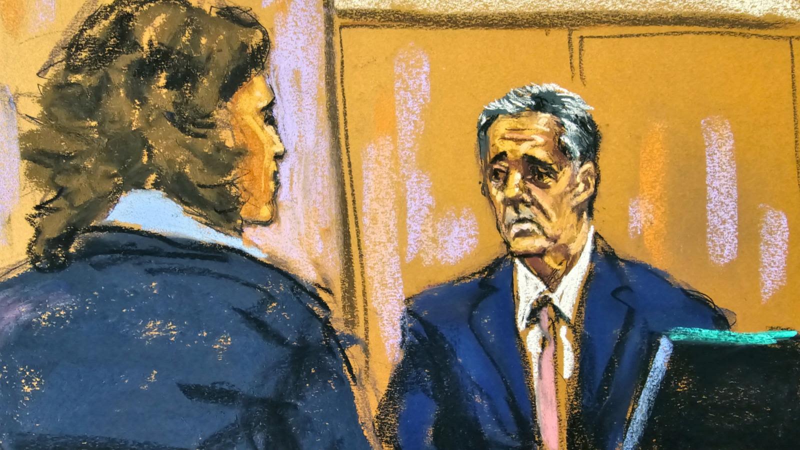 Trump trial live updates: Michael Cohen to return for 2nd day of testimony