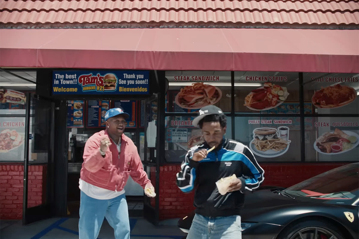 Kendrick Lamar Honored With Mural at Burger Restaurant Seen in ‘Not Like Us’ Video