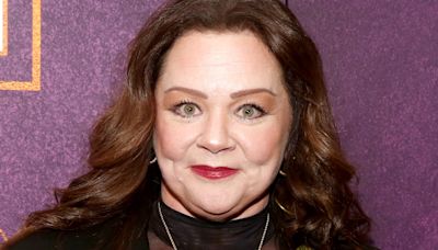 Melissa McCarthy poses in sheer black top and pants in NYC after weight-loss