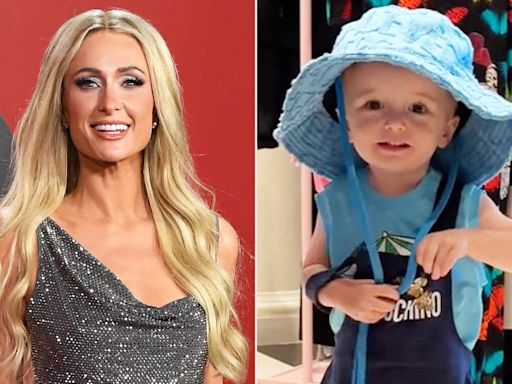 Paris Hilton Calls Son Phoenix a 'Lil Style Icon' as He Rocks Moschino Overalls and Versace Hat