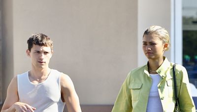 Zendaya and Tom Holland Perfectly Match in Coordinating White Tank Tops