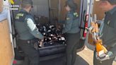 La Guardia Civil de Huesca reduce a chatarra 600 armas que estaban depositadas