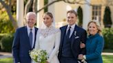 Naomi Biden and her groom climbed a ladder to cut their 7-foot-tall wedding cake: Vogue