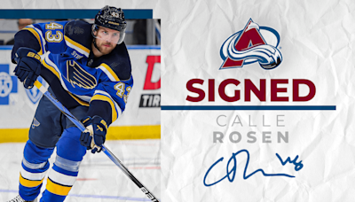 Avalanche Signs Calle Rosen | Colorado Avalanche