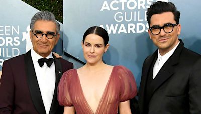 'Schitt's Creek' Alum Emily Hampshire Predicts Eugene and Dan Levy Will Be 'Best Emmys Hosts' Ever (Exclusive)