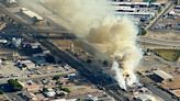 Firefighters mounting major response to large fire at packing plant in Coachella