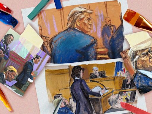 We're Courtroom Artists Covering Trump's Hush Money Trial. Here's What It's Like.