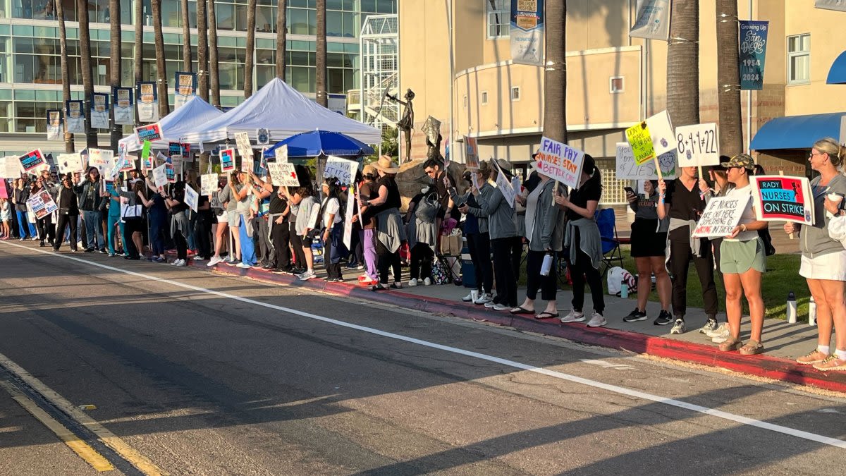 Rady Children's Hospital nurses begin 2-day strike after opposing latest agreement