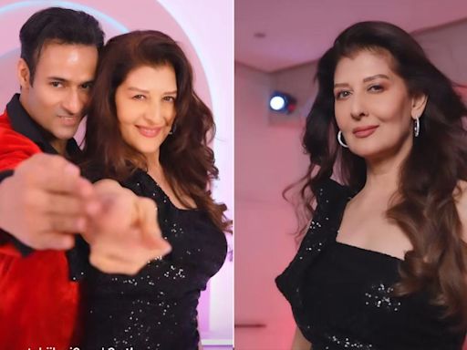 Sangeeta Bijlani Turned 64, Danced To Gali Gali Mei Phirta Hai And Slayed The Day In A Black Shimmer Gown