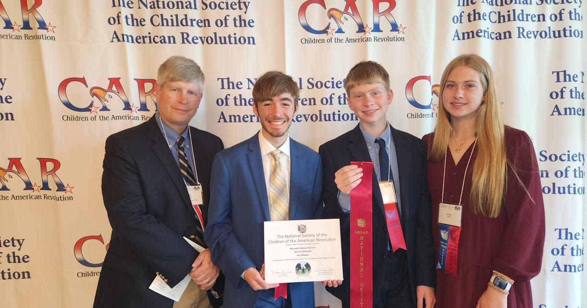 Children of the American Revolution members earn national awards
