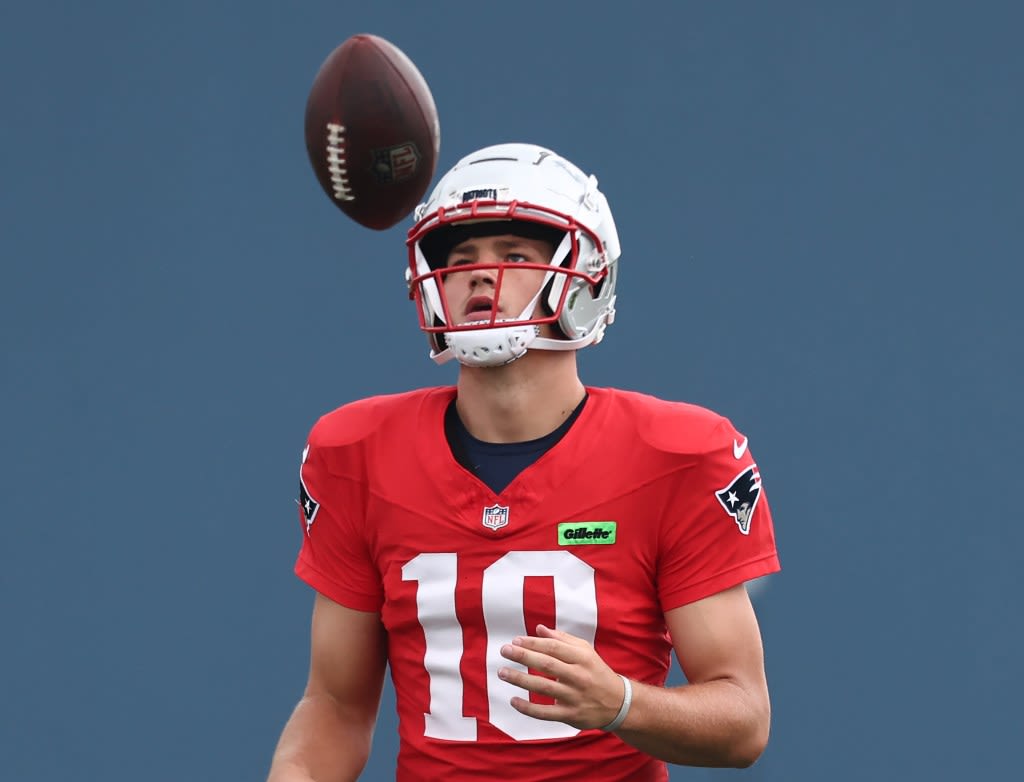 Drake Maye watch: Patriots rookie QB struggles again in second day in pads