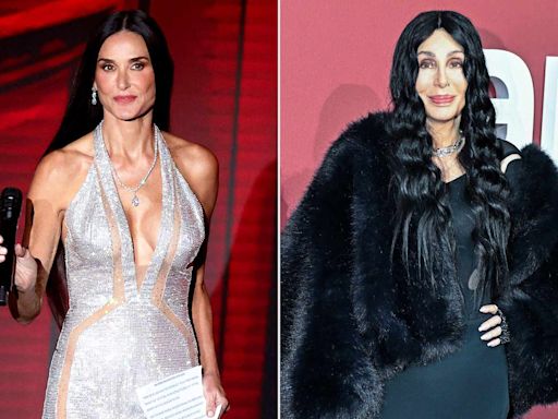 Demi Moore Praises Cher As 'My Personal Hair Inspiration' at amfAR Gala: 'She’s a Style Icon’