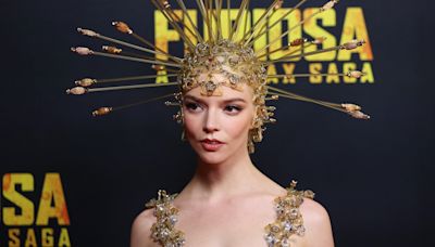 Anya Taylor-Joy strikes gold in dart-filled ensemble for 'Furiosa: A Mad Max Saga' premiere