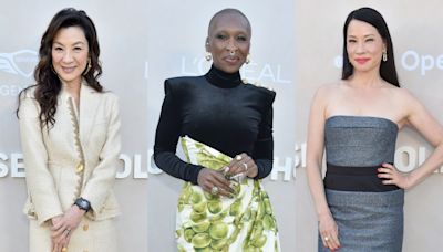 Michelle Yeoh in Schiaparelli, Cynthia Erivo in Balmain and More Stars Attend the Gold House Gold Gala 2024